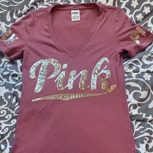 Victoria's Secret Pink Sequin T-Shirt
